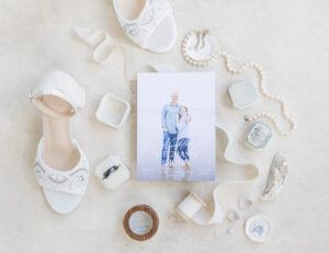 Flat lay for wedding in Georgia