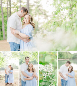 Charlotte + Brenton Couples Session at Lake Lanier in Charleston Park