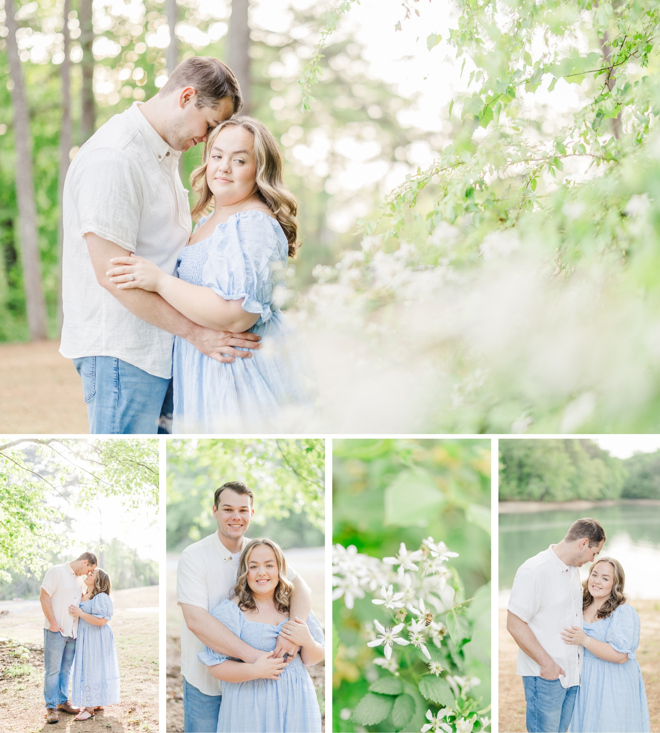 Charlotte + Brenton Couples Session at Lake Lanier in Charleston Park