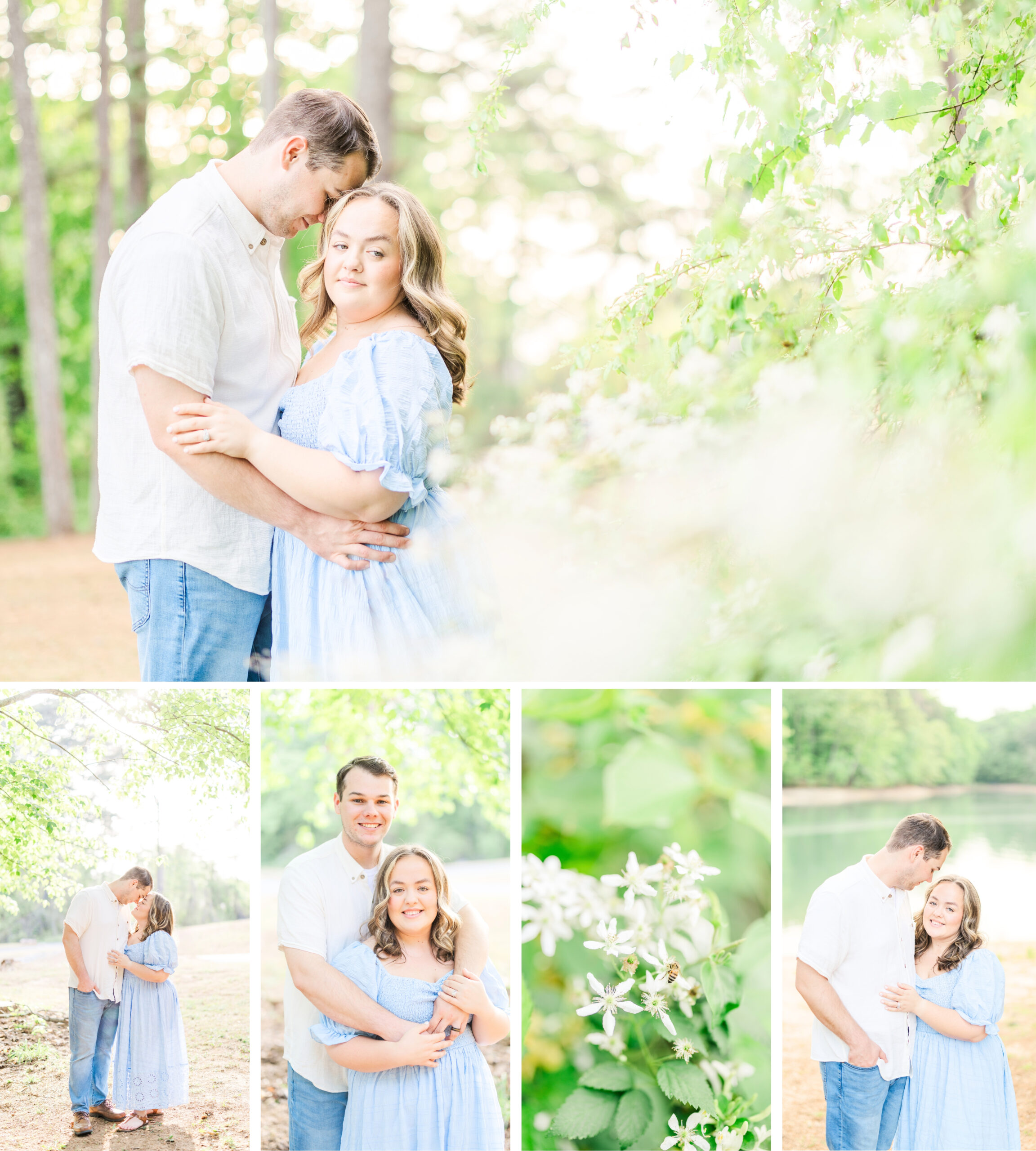 Charlotte + Brenton Couples Session at Lake Lanier in Charleston Park