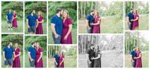 Family portraits taken beneath the trees at Charleston Park on Lake Lanier.