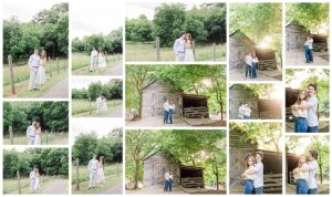 Soft sunset light during couples session