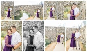 Timeless engagement portraits at Adriatica Village in McKinney, TX